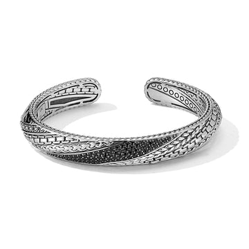 JAI Master Artisan Black Spinel Cuff Bracelet